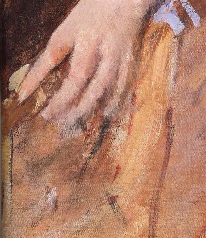 Mary Cassatt Detail of  The woman in Black oil painting image